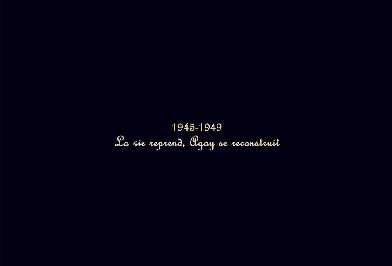 Agay 1945-1949 texte