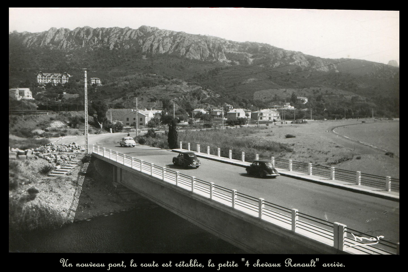 Agay 1945 nouveau pont routier